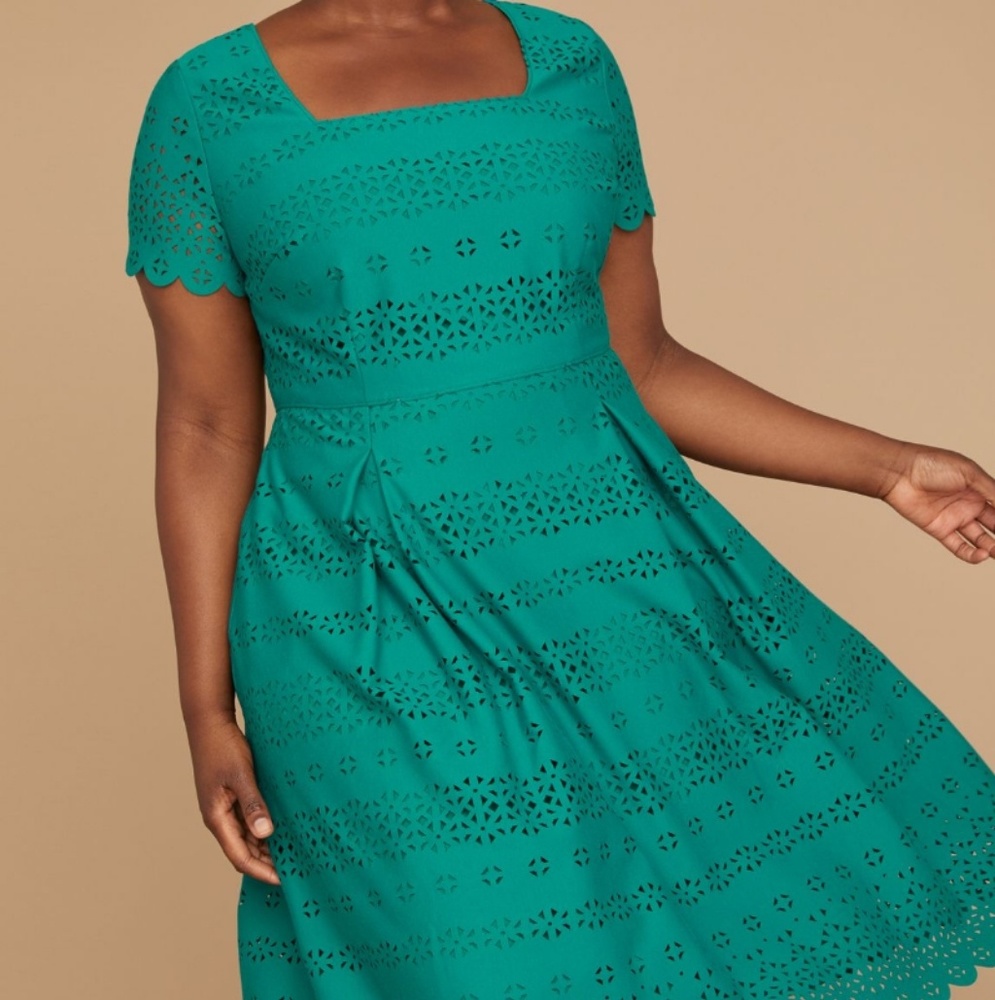 New teal green lane bryant dress